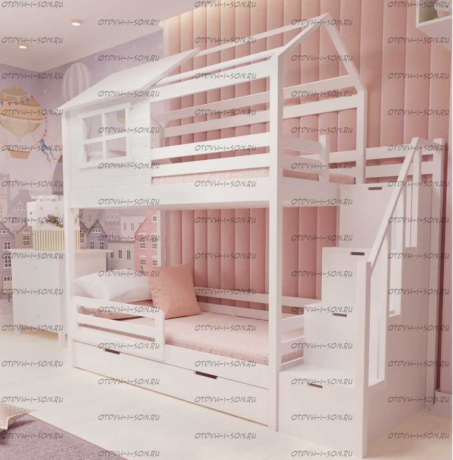 Кровать двухъярусная, Кровать-домик Felicia №55B
