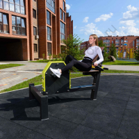 Cardio-1901 Уличный Велотренажер горизонтальный с безынерционным нагрузочным механизмом