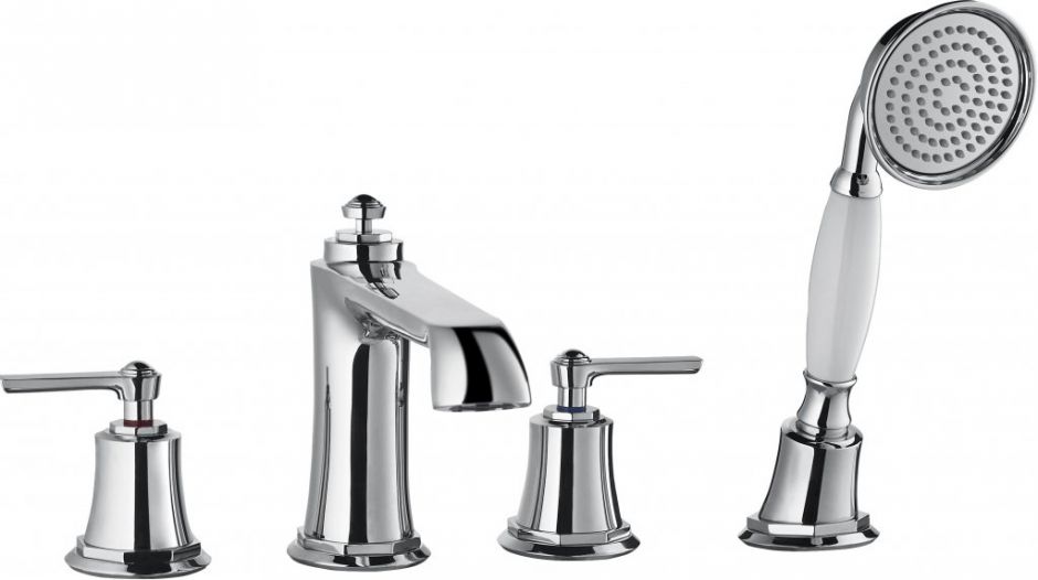 Смеситель на борт ванны Cezares Liberty с душем LIBERTY-F-BVD4-01