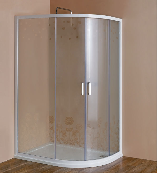 Душевой уголок Cezares Rosa-RH-2 установка в пол 120x90 120х90 см