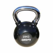 Гиря обрезиненная с хромированной ручкой PROFI-FIT, 20 кг