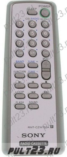 SONY RMT-CZW750A, RMT-CZW750AD, CFD-ZW750, CFD-ZW770, RMT-CZW770AD, PHC-ZW770L