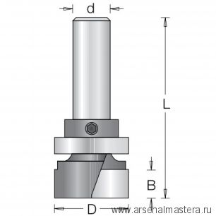 Фреза Dimar выравнивание поверхности по шаблону D38,1x16 L69 хвостовик 12_S 1642189