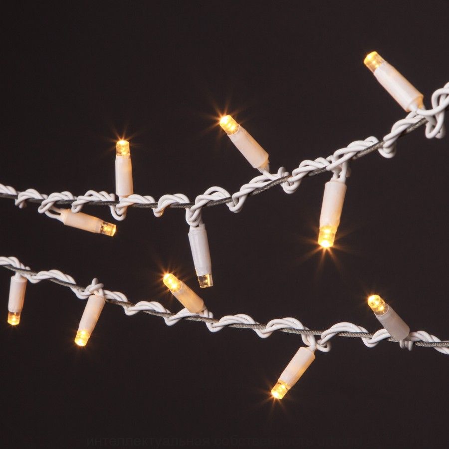 Гирлянда-нить ул. 200LED теплый белый 20м
