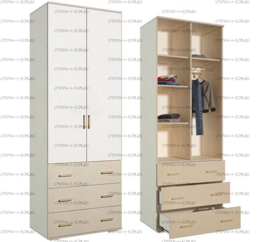 Шкаф 2-х створчатый ШК-07 Морис BTS (802х460х2176)