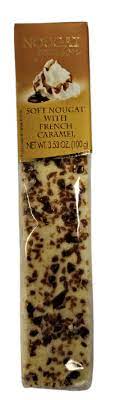 Торроне с кусочками карамели 100 г, Torrone tenero con scaglie di caramello, Quaranta, 100 g