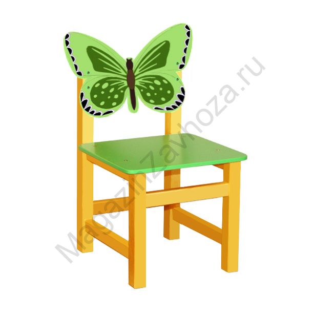 СТУЛ МДФ НЕРЕГУЛИРУЕМЫЙ 54 БАБОЧКА ЛАЙМ