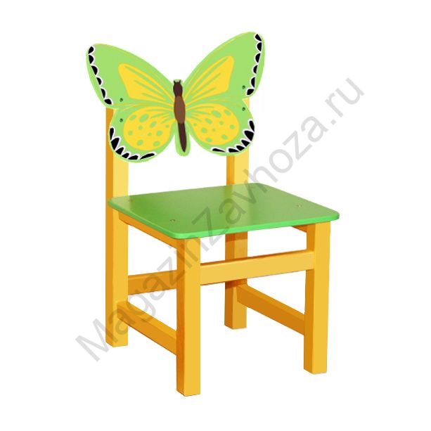 СТУЛ МДФ НЕРЕГУЛИРУЕМЫЙ 54 БАБОЧКА ЛАЙМ-ЖЁЛТЫЙ