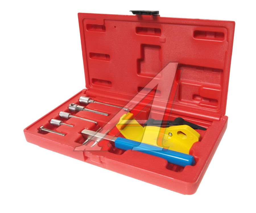 Набор инструментов для установки и регулировки фаз ГРМ (RENAULT E7F,D4F,E7J,E7P,F8Q,F9Q) JTC