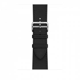 Ремешок Apple Watch Hermès Noir Swift Leather Single Tour Deployment Buckle (для корпуса 44/45)