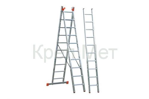 Лестница двухсекционная Masterado 2x6, 1.74/2.60 м