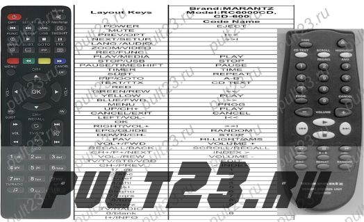 MARANTZ RC6000CD, CD-6000