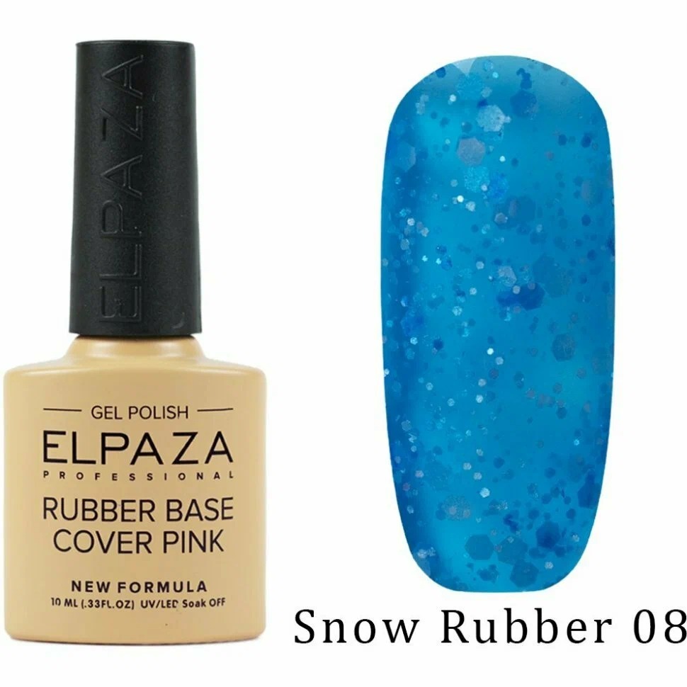 ELPAZA  RUBBER BASE COVER SNOW  08   10 мл