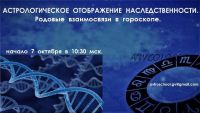 Астрологическое отображение наследственности. Родовые связи в гороскопе (Галина Волжина)