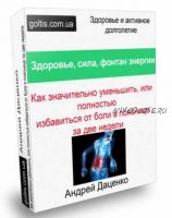 Здоровье, сила, фонтан энергии. Как значительно уменьшить, или полностью избавиться от боли в пояснице за две недели (Андрей Даценко)