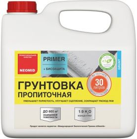 Грунтовка Пропиточная Neomid Primer 3л Концентрат (1:9) для Бетонных Оснований, Глубокого Проникновения / Неомид Праймер