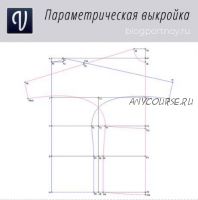 Выкройка - основа с рукавом летучая мышь (Ольга Маризина)