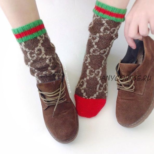 Носки 'Gucci socks' (pinkishlife_knit)