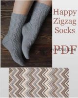 Носки Happy Zigzag socks (Алена Малевич)