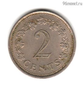 Мальта 2 цента 1972
