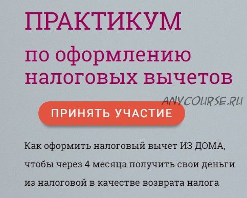 Практикум по оформлению налоговых вычетов. Тариф «Стандарт» (Вера Торилова)