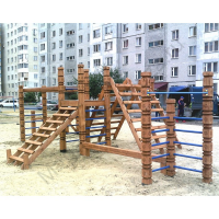 Деревянный Игровой спортивный комплекс №18