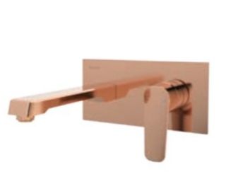 TESKA | Quasar Pro Lavabo Bataryası | divariçi, uzun lülə, rose gold, kod: E 5109