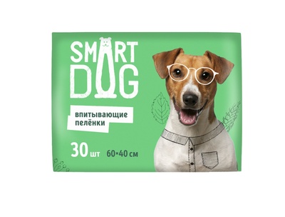 Впитывающие пеленки для собак Smart Dog 60х40, 30 шт