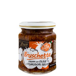 Крем Брускетта с оливками и вялеными томатами Citres Bruschetta Crema con Olive e Pomodori Secchi 200 г - Италия