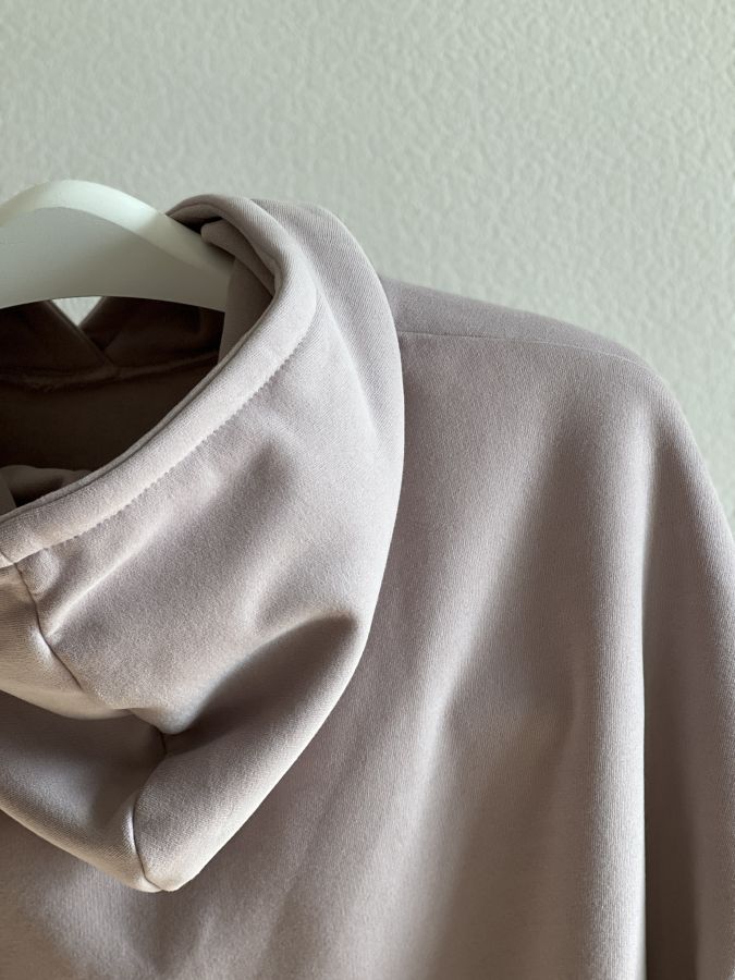 Худи оверсайз с начесом туман