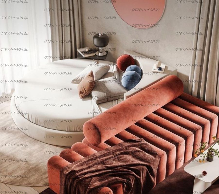 Кровать круглая Амстердам 1116А б/о