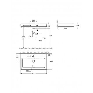 GROHE CUBE CERAMIC | çanaq 800 mm | SANTEXNIKA SHOP 2022