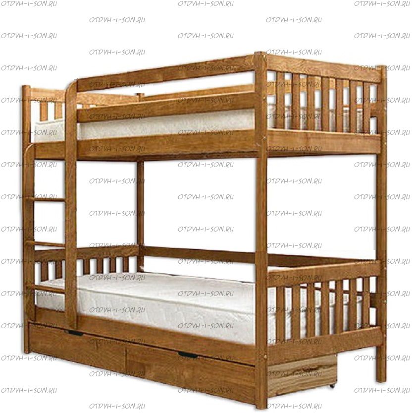 Кровать двухъярусная Классика №11+