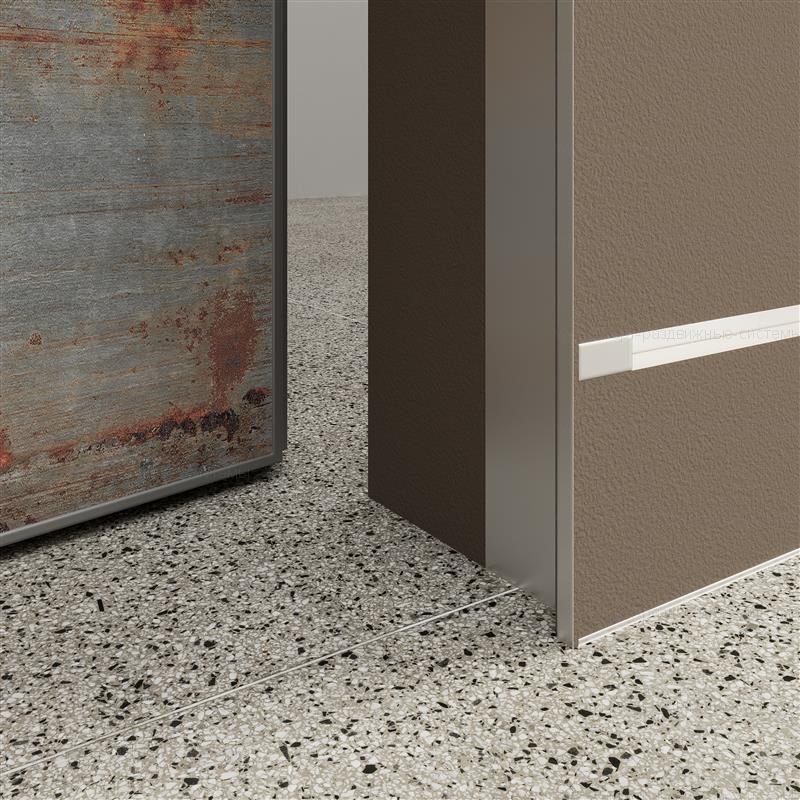 Скрытая дверь полотно 50 мм с панелями EGGER на АЛЮМИНИЕВОМ каркасе