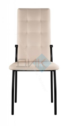 Стул ГАЛС-М каркас черный/кожзам Pegaso бежевый