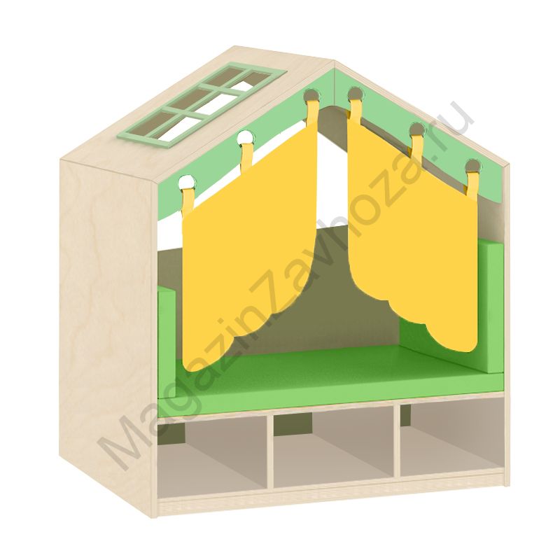 СТЕНКА ДОМИК 8 С ПОЛКАМИ