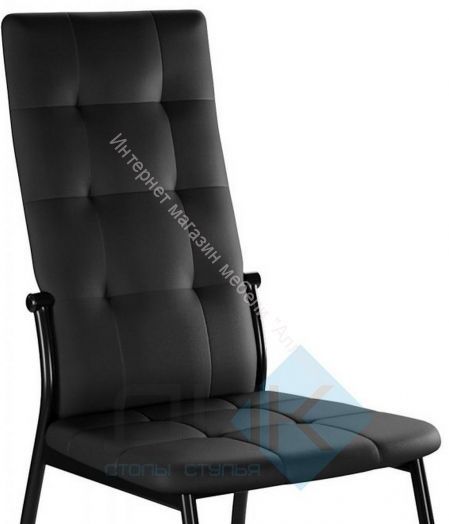 Стул ГАЛС-М каркас черный/кожзам Pegaso черный