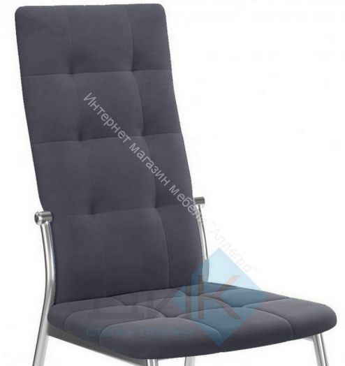 Стул ГАЛС-М каркас хром ткань В28 ANTRACITE