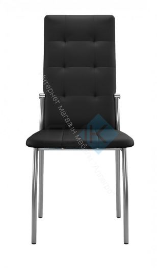 Стул ГАЛС-М каркас хром кожзам Pegaso черный
