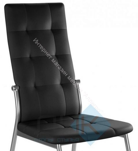 Стул ГАЛС-М каркас хром кожзам Pegaso черный
