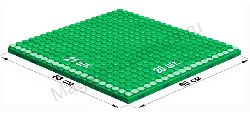 Платформа игровая для GigaBloks 5" 20 х 21