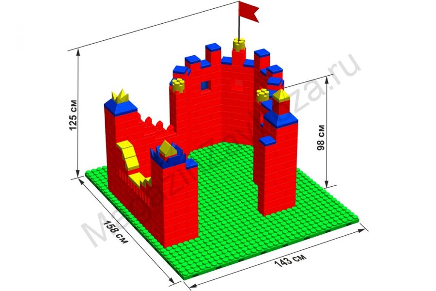 Крепость GB7,5" L на платформе 32 х 35