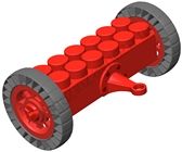 Задний мост с колесами для GB 7,5"