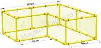 Большой детский манеж Home 200 х 200 см Г-образный