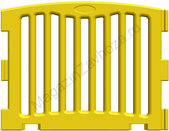 Панель модульного манежа прямая желтая