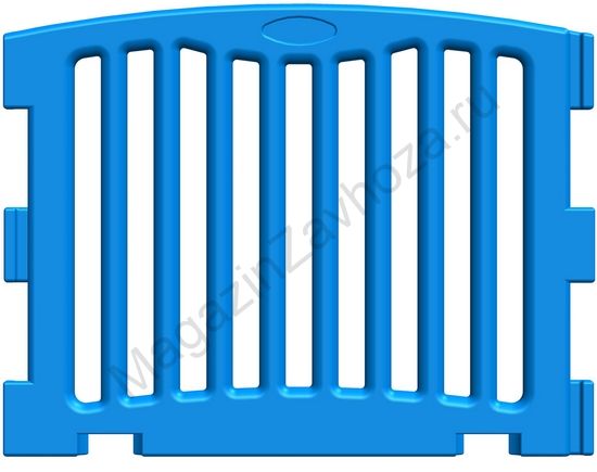 Панель модульного манежа прямая синяя