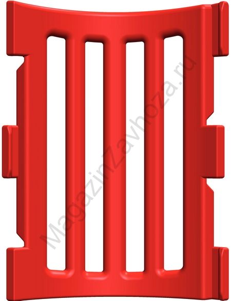 Панель модульного манежа угловая красная