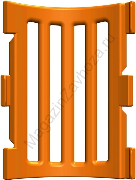 Панель модульного манежа угловая оранжевая