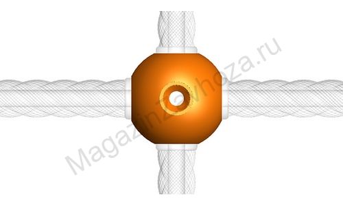 Узловой элемент 4-х сторонний 10 шт оранжевый