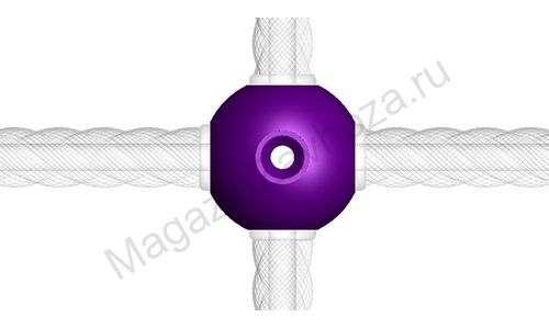Узловой элемент 4-х сторонний усиленный 10 шт фиолетовый